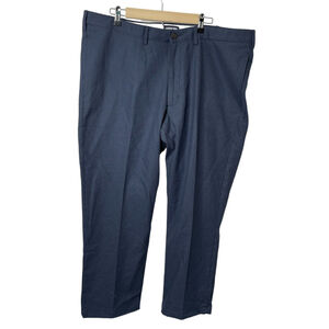Lands End Mens Dress Pants Blue Herringbone Cotton Chino Size‎ 42 X 29 Casual